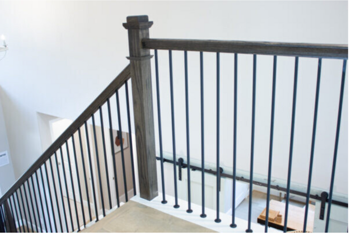 12mm Black straight Staircase Spindle (Available in other colours)