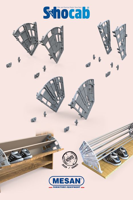 SHOCAB PLASTIC SHOE RACK