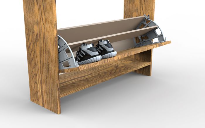 SHOCAB PLASTIC SHOE RACK