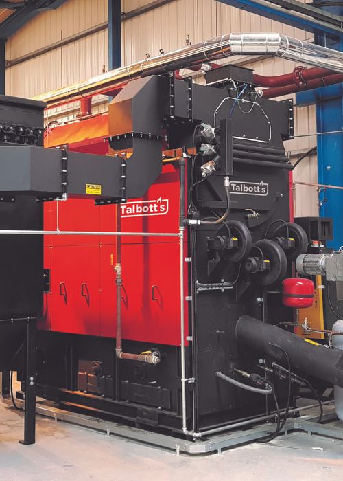 Talbott MWE waste wood boiler