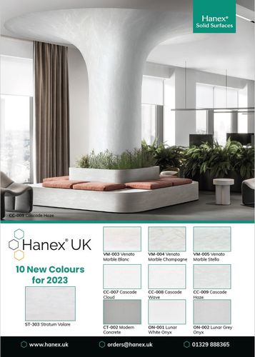Hanex Solid Surfaces - Full UK Collection