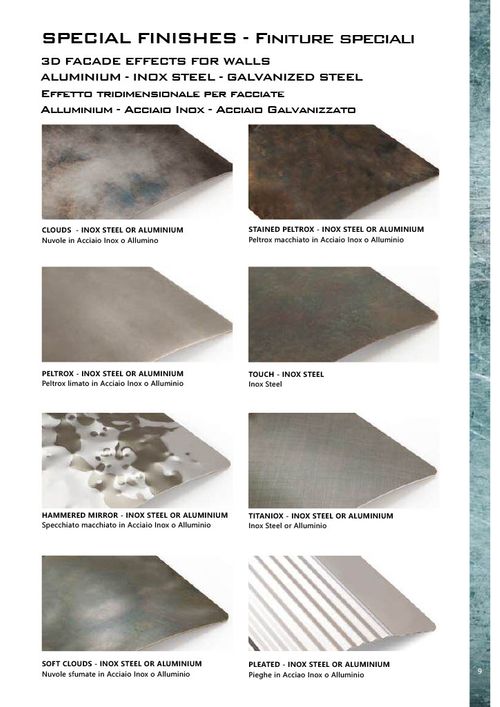 Basic materials for false ceilings, wall coverings, and interior/exterior design.