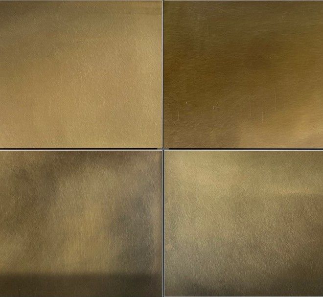 Brass Satin Aged wall coverings