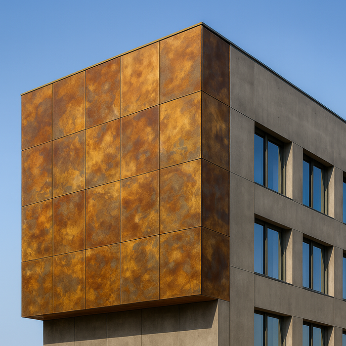 Patina Brass Antique outdoor facade systems