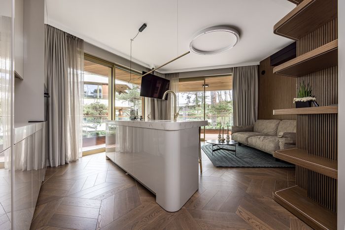 Diamond oak parquet flooring from Ecohardwood
