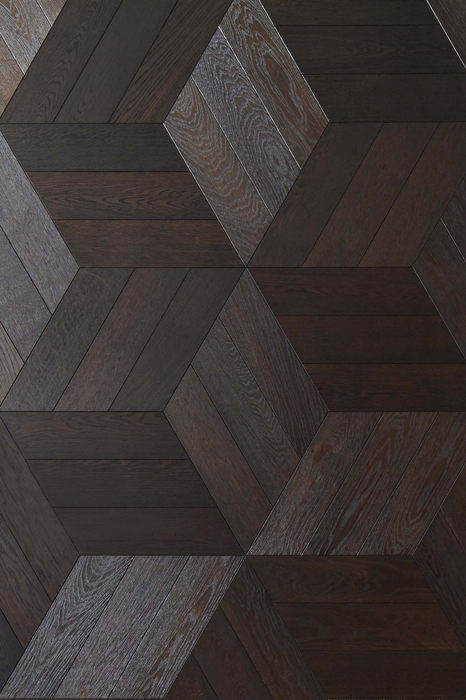 Diamond oak parquet flooring from Ecohardwood