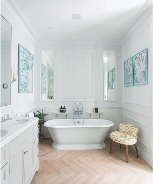 Art Deco, Chevron, Herringbone Oak Parquet Flooring