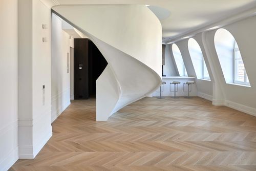 Art Deco, Chevron, Herringbone Oak Parquet Flooring