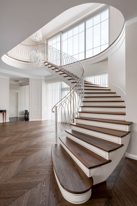 Art Deco, Chevron, Herringbone Oak Parquet Flooring