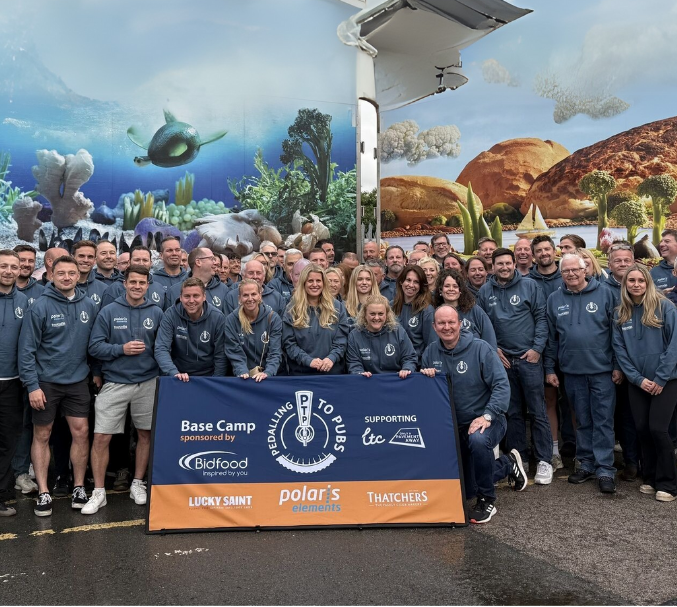 Fundraising for pedalling to pubs exceeds a record-breaking £100k