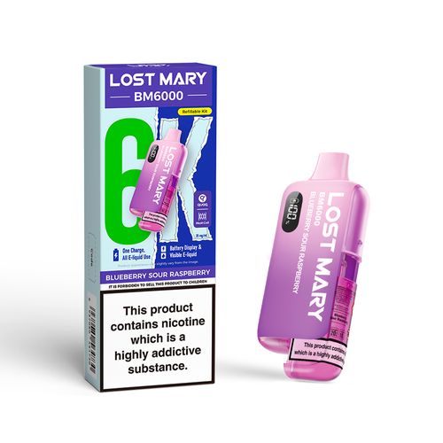 LOST MARY BM6000 KIT - BLUEBERRY SOUR RASPBERRY - 20MG