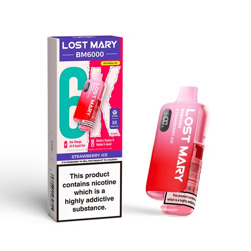 LOST MARY BM6000 KIT - STRAWBERRY ICE - 20MG