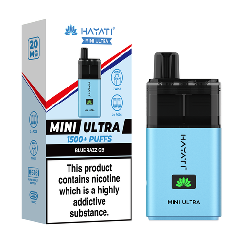 HAYATI MINI ULTRA KIT - BLUE RAZZ GB - 20MG