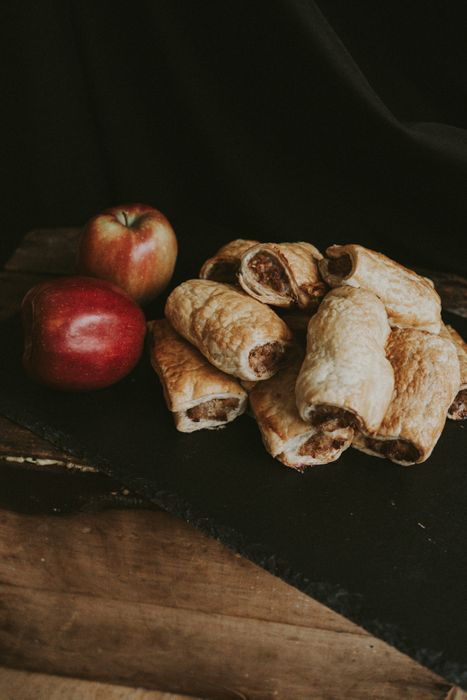 SAGE & APPLE Sausage Rolls - Frozen Bag of 20
