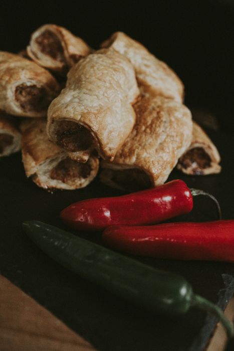 CHILLI Sausage Rolls - Frozen Bag of 20