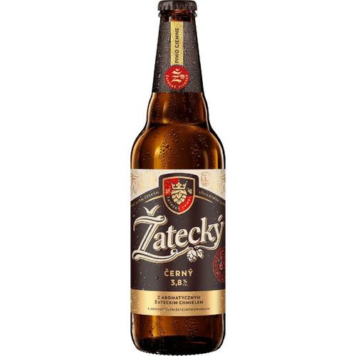 CARLSBERG POLSKA - ŽATECKÝ ČERNÝ 3.8% DARK BEER bottle