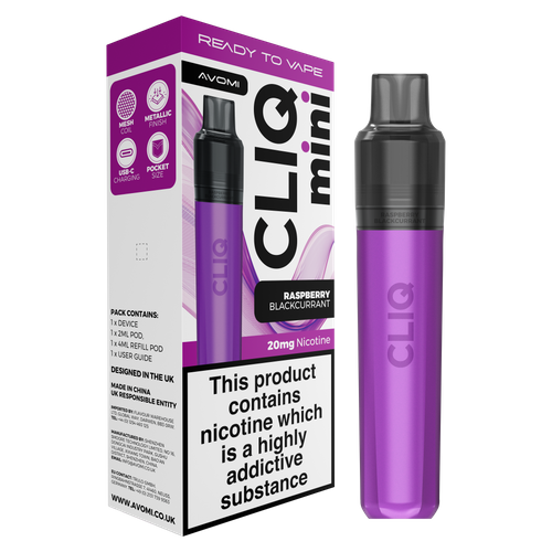 AVOMI CLIQ MINI - RASPBERRY BLACKCURRANT - 20MG