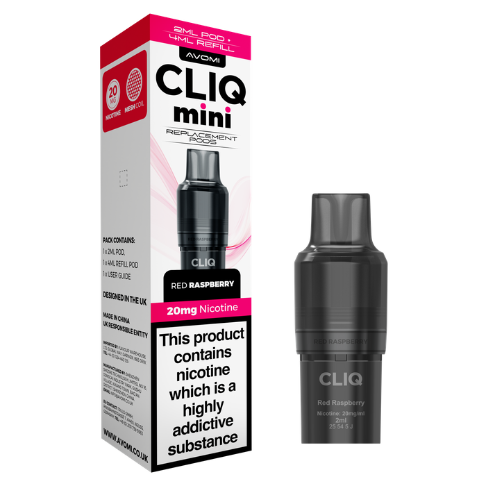 AVOMI CLIQ MINI - RED RASPBERRY - 20MG