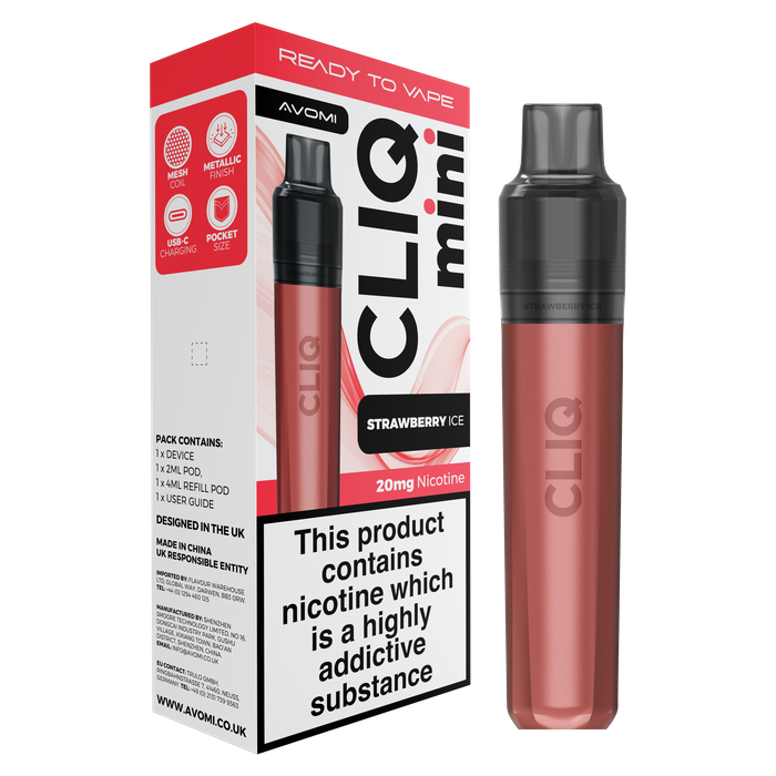 AVOMI CLIQ MINI - STRAWBERRY ICE - 20MG