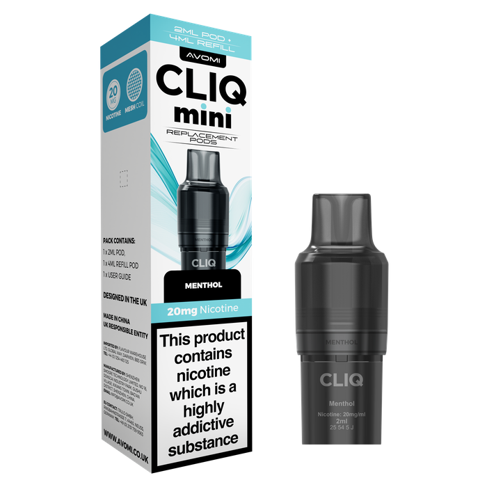 AVOMI CLIQ MINI - MENTHOL - 20MG