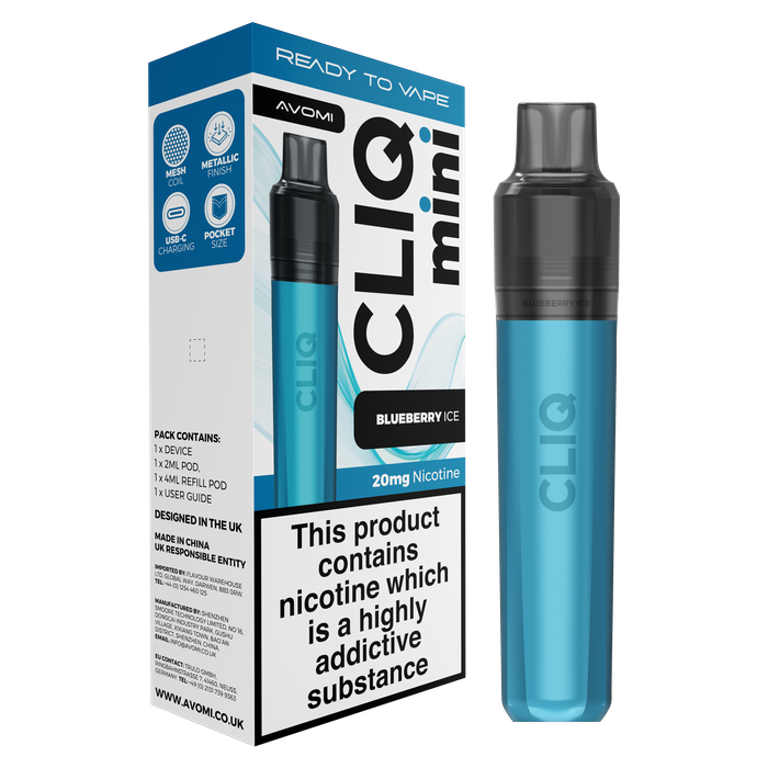 AVOMI CLIQ MINI - BLUEBERRY ICE - 20MG