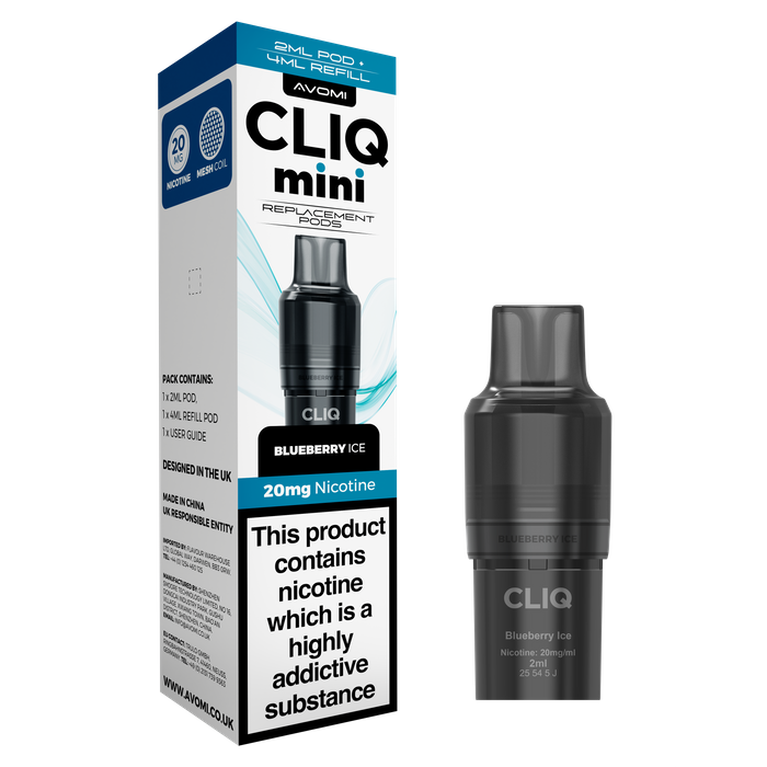 AVOMI CLIQ MINI - BLUEBERRY ICE - 20MG