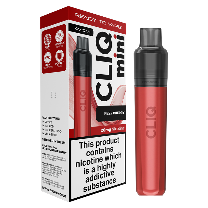 AVOMI CLIQ MINI - FIZZY CHERRY - 20MG