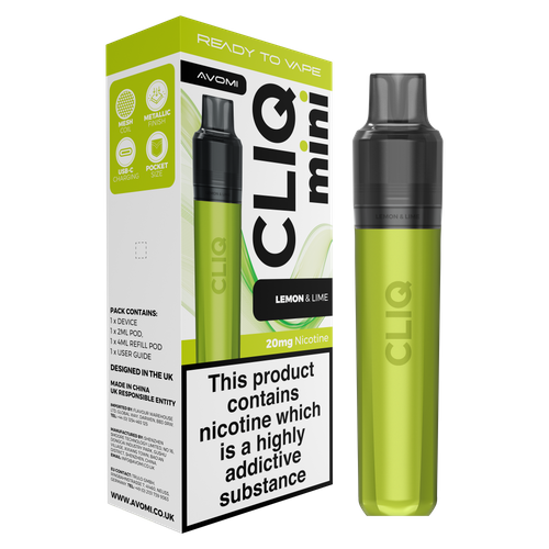 AVOMI CLIQ MINI - LEMON & LIME - 20MG