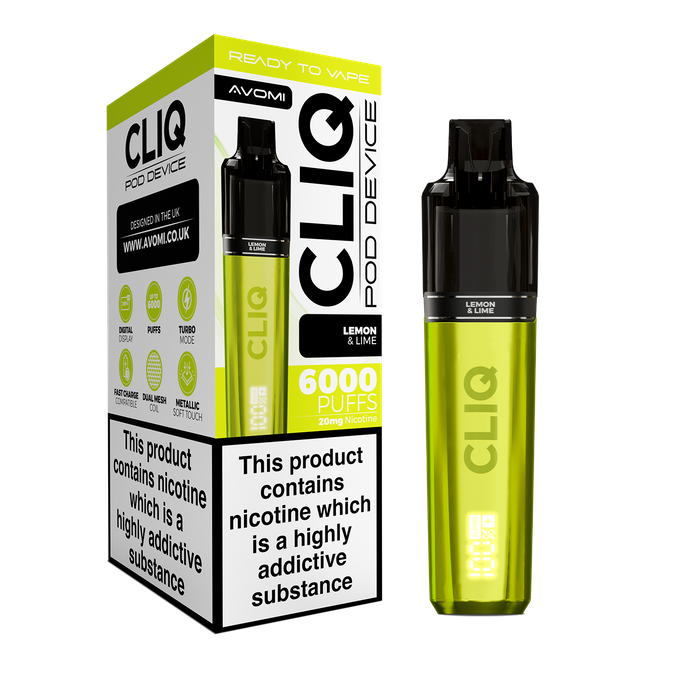 AVOMI CLIQ - LEMON & LIME - 20MG