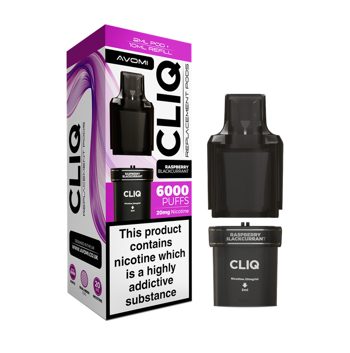 AVOMI CLIQ - RASPBERRY BLACKCURRANT - 20MG