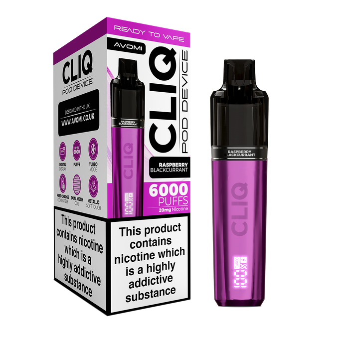 AVOMI CLIQ - RASPBERRY BLACKCURRANT - 20MG