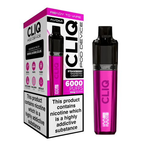 AVOMI CLIQ - STRAWBERRY RASPBERRY CHERY ICE - 20MG