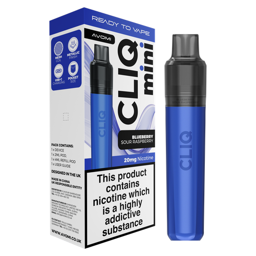 AVOMI CLIQ MINI - BLUEBERRY SOUR RASPBERRY - 20MG