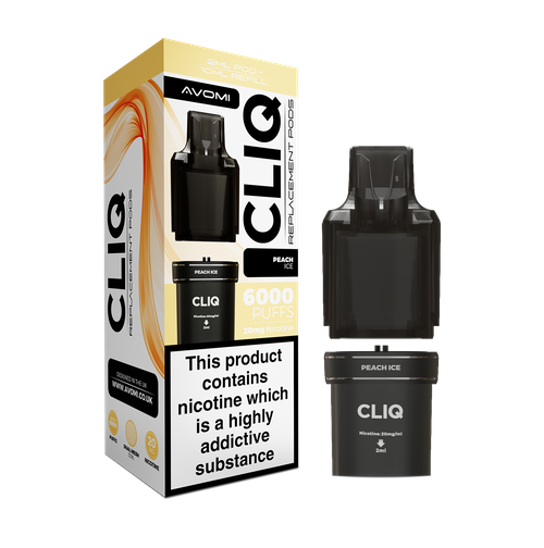 AVOMI CLIQ POD - PEACH ICE - 20MG