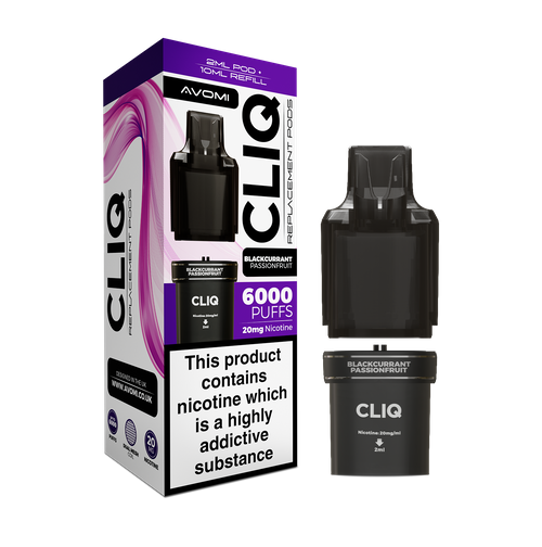 AVOMI CLIQ POD - BLACKCURRANT PASSIONFRUIT - 20MG