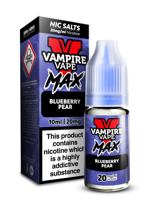 VAMPIRE VAPE MAX - BLUEBERRY PEAR - 10MG / 20MG
