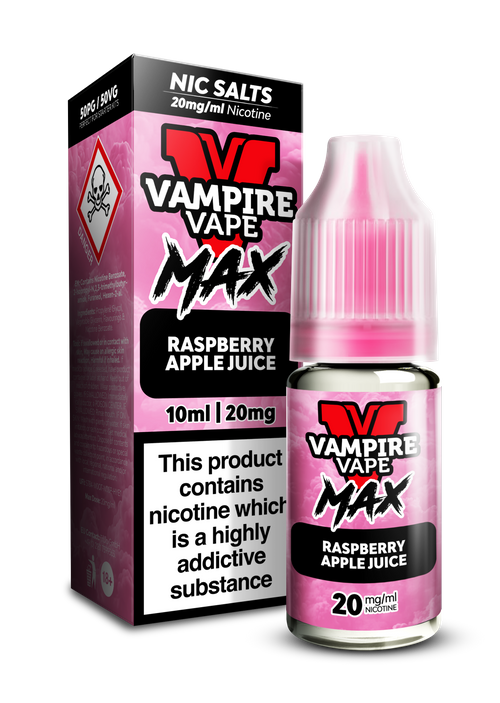 VAMPIRE VAPE MAX - RASPBERRY APPLE JUICE - 10MG / 20MG