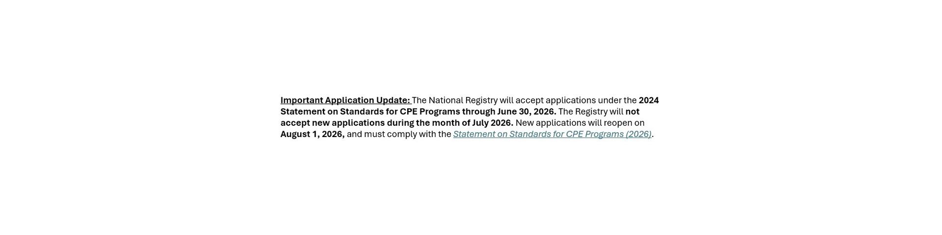 Revisions to Standards Released