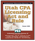 Utah CPA Licensing Act and Rule