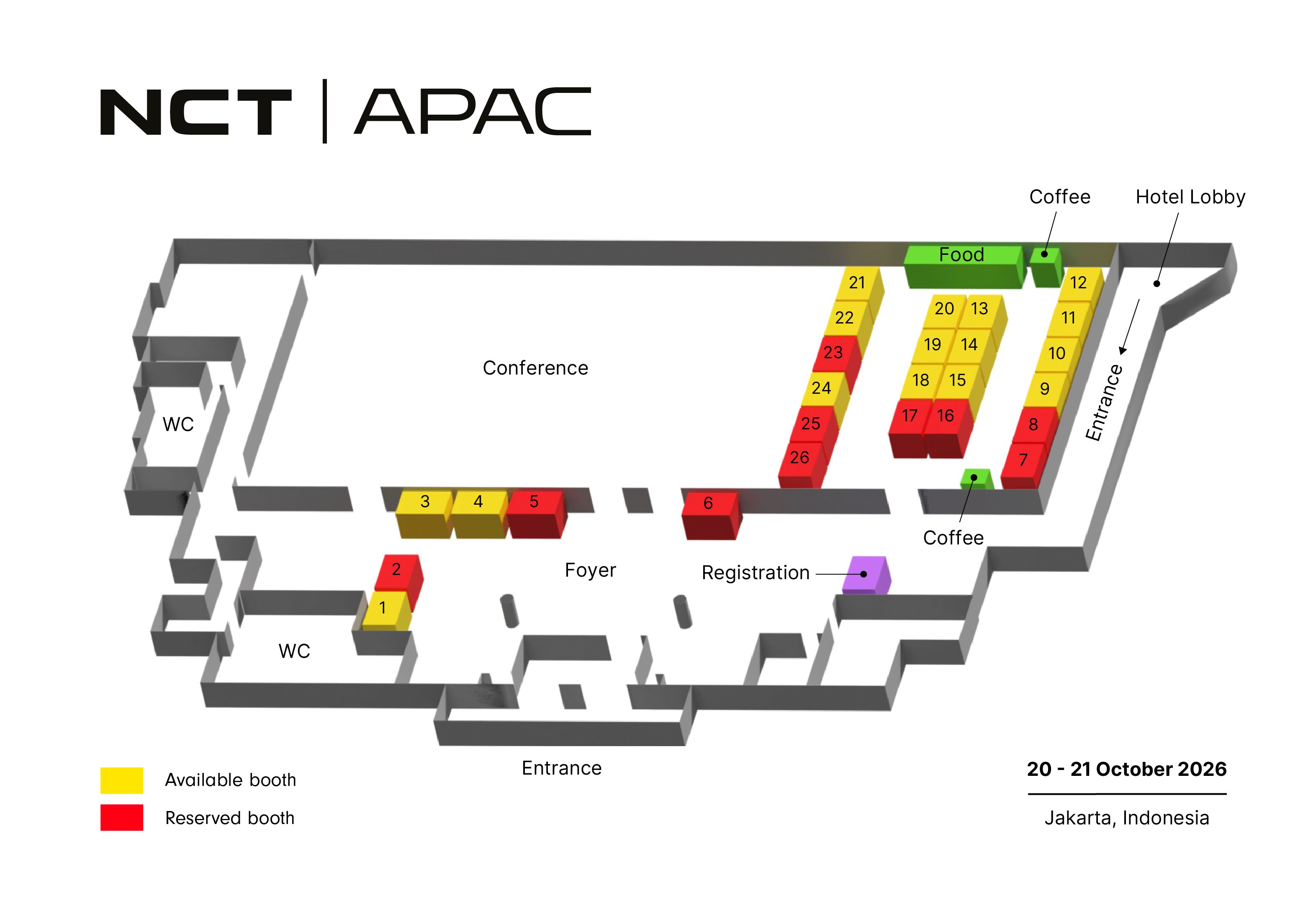 Floor plan NCT APAC 2026