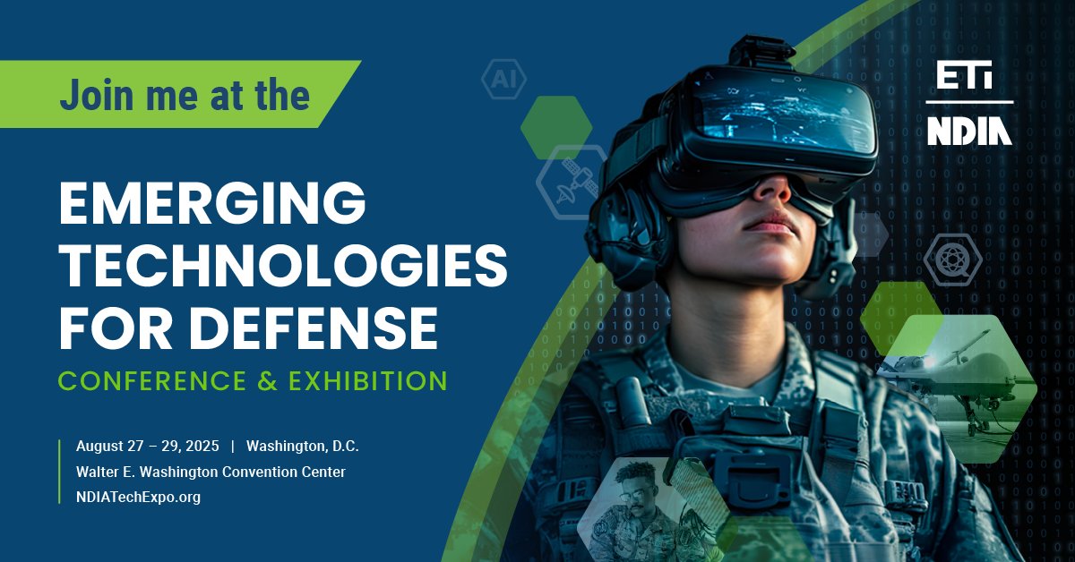 2025 Emerging Technologies for Defense Conference & Exhibition