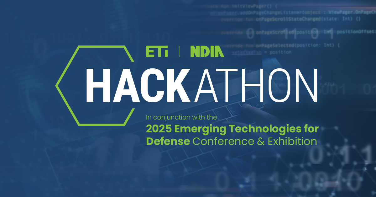 Hackathon - 2025 Emerging Technologies for Defense Conference & Exhibition