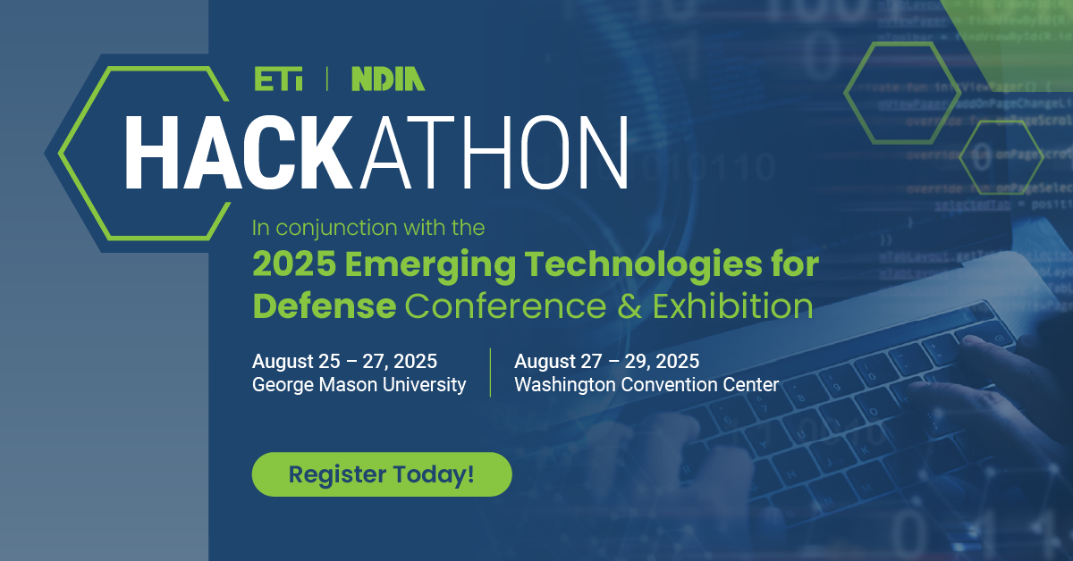 Hackathon - 2025 Emerging Technologies for Defense Conference & Exhibition