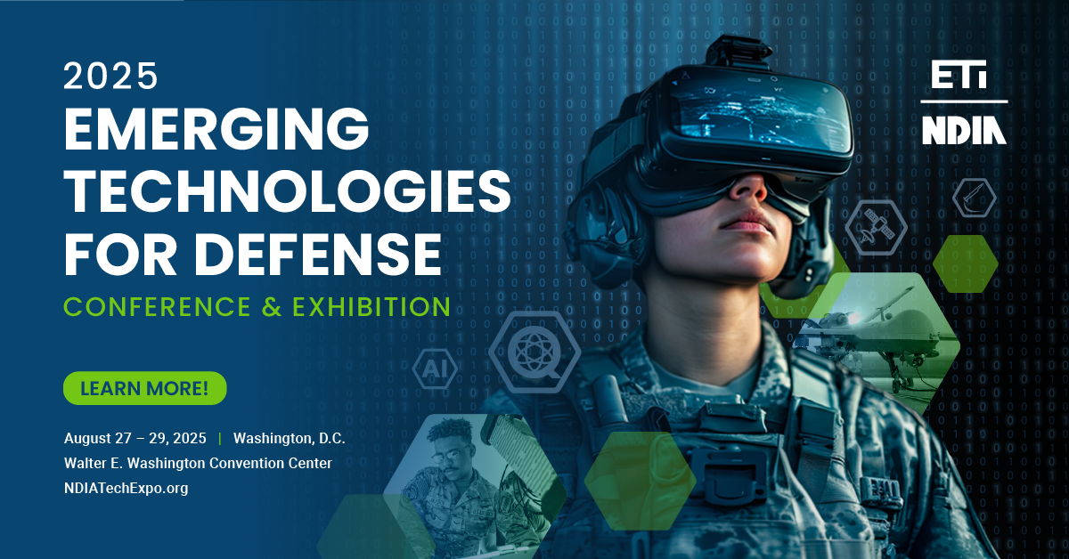 2025 Emerging Technologies for Defense Conference & Exhibition