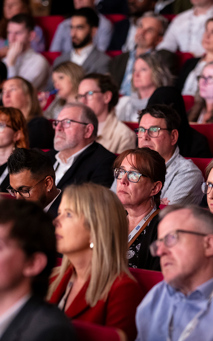 Audience watching keynote session at NHS ConfedExpo 2025