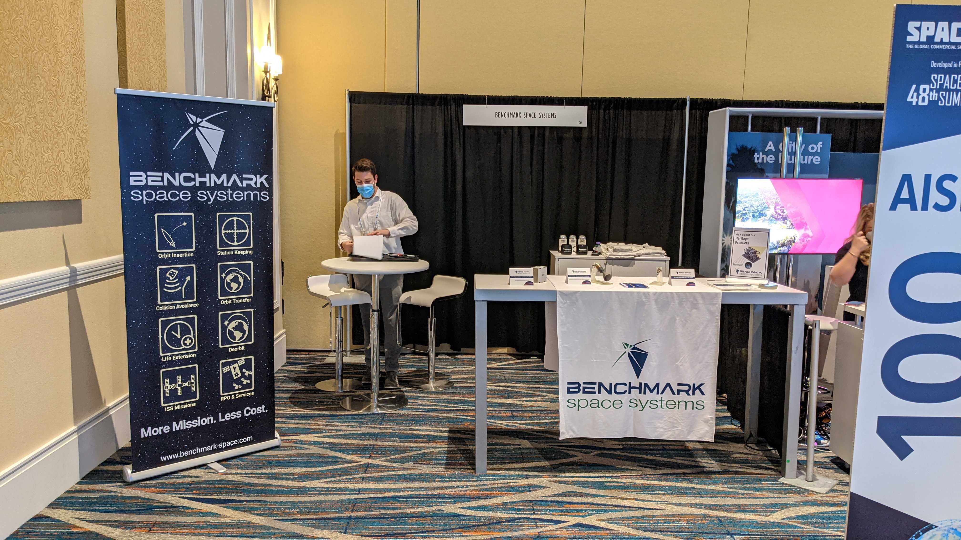 Benchmark Space System Startup booth