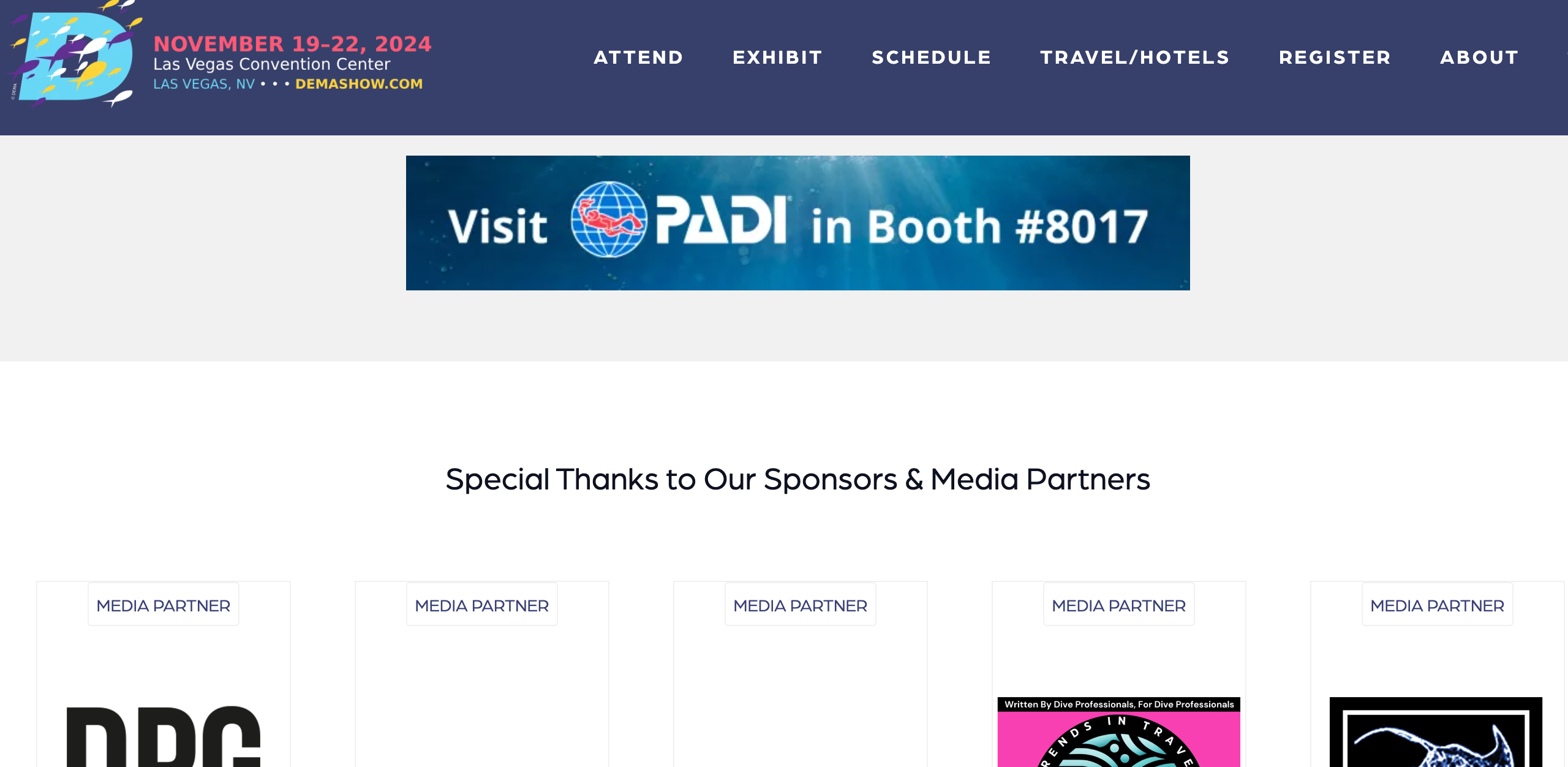 web banner ads DEMA Show 2024 sponsorship