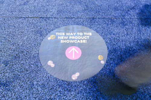 Exhibit Hall Floor Stickers