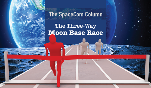 The Three-Way Moon Base Race