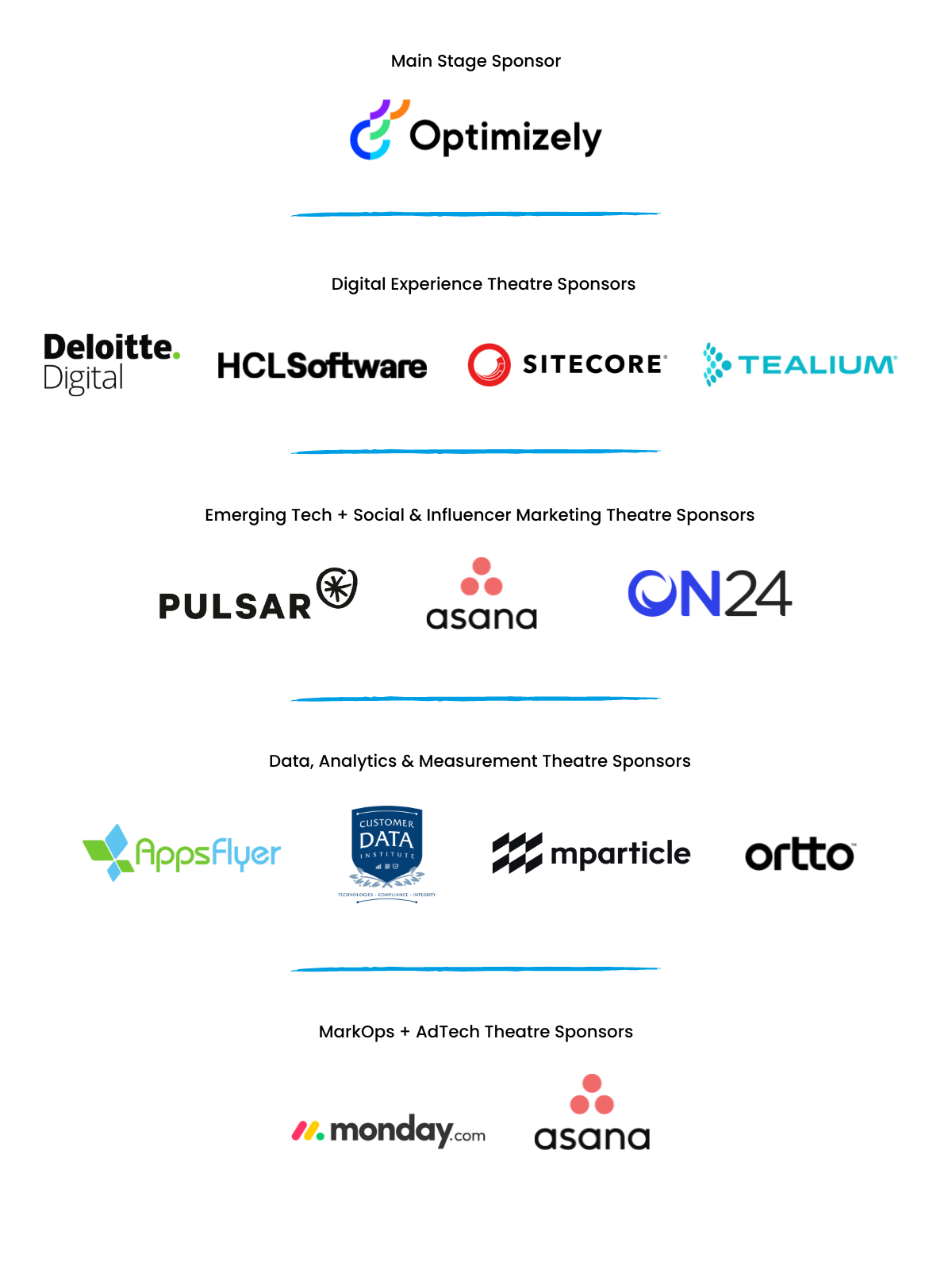 Marketing Live Education Sponsors